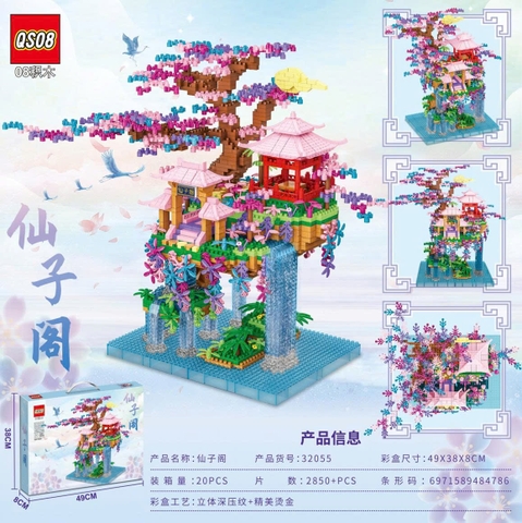 Lắp ráp đảo bon sai 2850pcs mã 32055