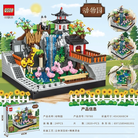 Bộ xếp hình biệt thự sân vườn 2820pcs mã 70780