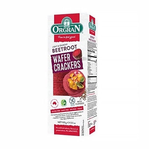 Bánh Cracker Xốp Củ Cải Đỏ Orgran 100G