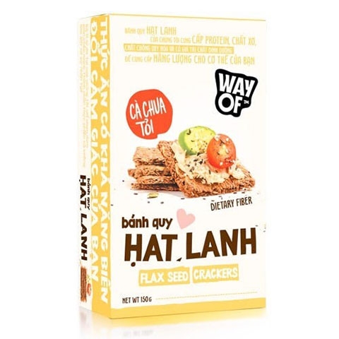 Bánh Cracker Hạt Lanh Cà Chua Tỏi Way Of 150G