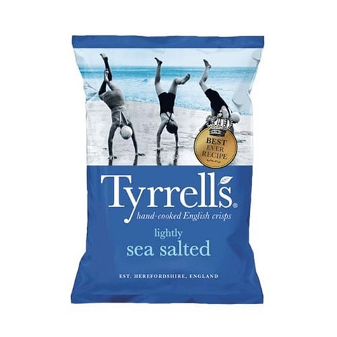 Snack Khoai Tây Vị Muối Biển Nhạt Tyrrells 150G