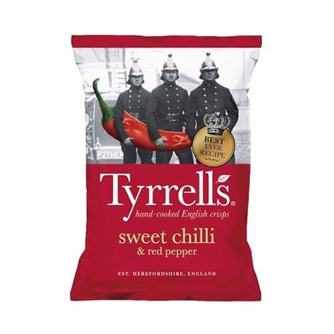 Snack Khoai Tây Vị Ớt Đỏ Ngọt Tyrrells 150G