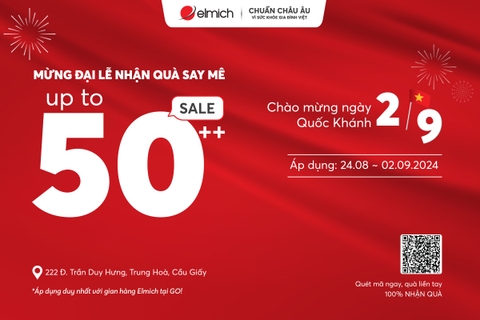 Mừng Quốc Khánh 2/9, Elmich tung khuyến mãi cực sốc tại GO!