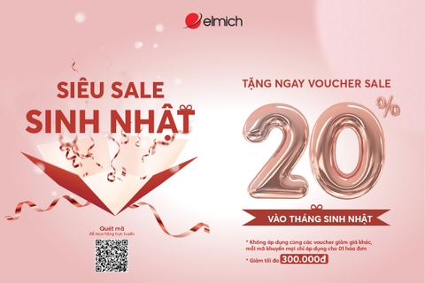 Chương trình khuyến mãi Sinh nhật khách hàng thân thiết Elmich