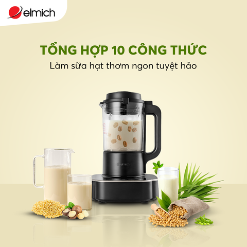 Tổng hợp 10 công thức sữa hạt thơm ngon, bổ dưỡng với Máy làm sữa hạt Elmich