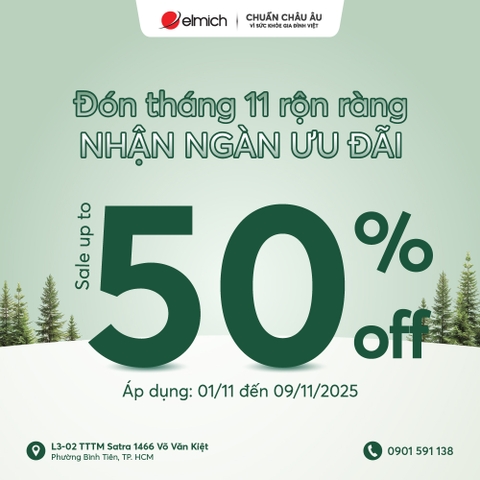 [ELMICH SATRA MALL] ĐÓN THÁNG 11 RỘN RÀNG, NHẬN NGÀN ƯU ĐÃI