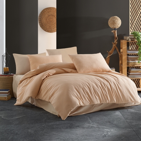 Bộ Chăn Ga 100% Cotton Seersucker Elmich Dr.Sleep