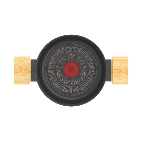 Bộ nồi chống dính vân gỗ Elmich Nature EL-5206BK04 size 18, 20, 24 chảo 26cm