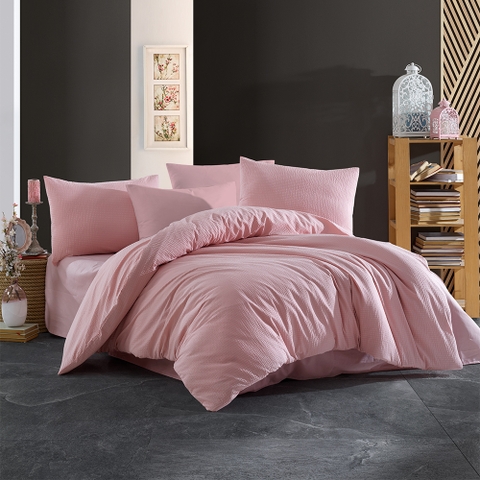 Bộ Chăn Ga 100% Cotton Seersucker Elmich Dr.Sleep
