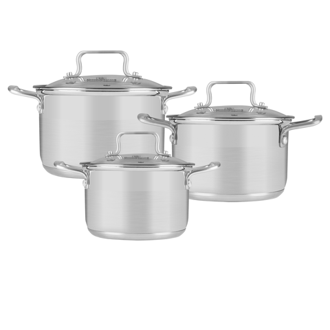 Bộ nồi Inox Smartcook 3 chiếc cỡ 16,20,24cm-SMR3