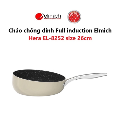 Chảo nghiêng chống dính Full induction Elmich Hera