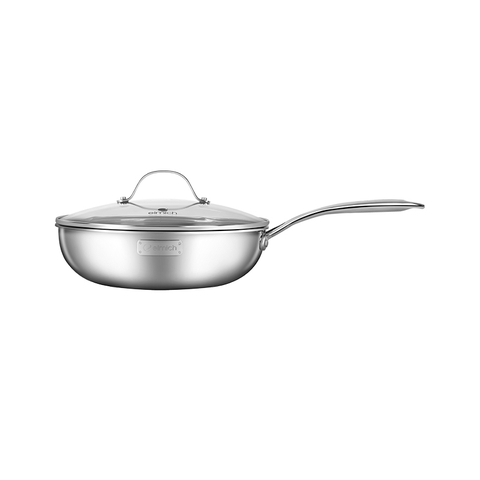 Chảo xào inox cao cấp 3 lớp đáy liền Elmich Trimax EL-3796 size 26cm