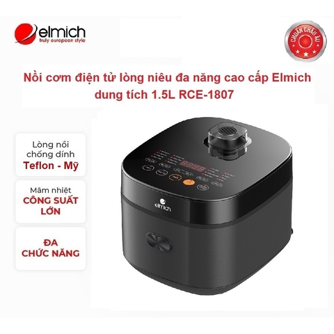 Nồi cơm điện tử cao cấp đa năng Elmich 1,5L RCE-1807