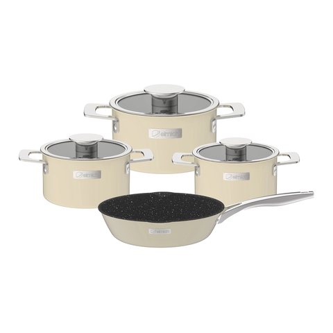 Bộ nồi Inox liền khối Elmich Hera size 16,20,22 chảo 26cm