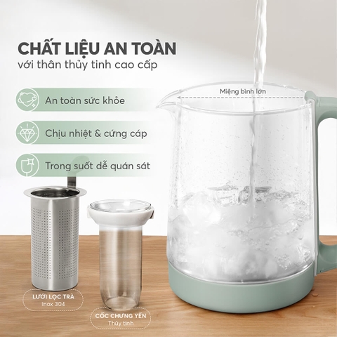 Ấm pha trà đa năng 1.8L Elmich KEE-9147