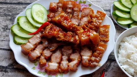 Cách Làm Thịt Heo Quay Sốt Mắm Tỏi Ớt Bằng Nồi Chiên Không Dầu Elmich