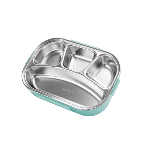 Hộp cơm cho trẻ em 4 ngăn inox 304, dung tích 1,3L Elmich 0009N4