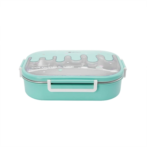 Hộp cơm cho trẻ em 4 ngăn inox 304, dung tích 1,3L Elmich 0009N4