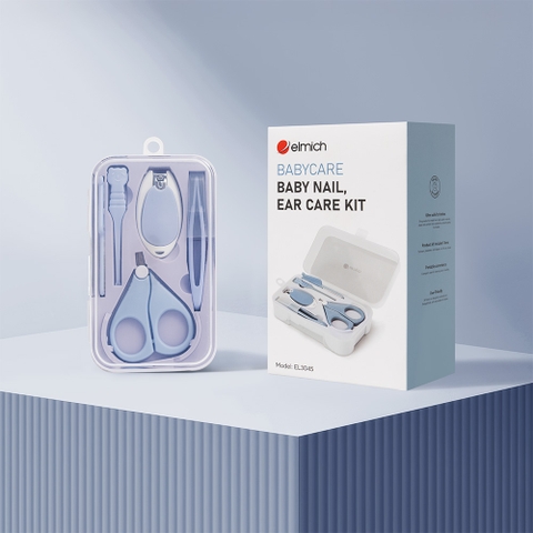 Bộ dụng cụ chăm sóc móng, tai cho bé Elmich BabyCare EL3045