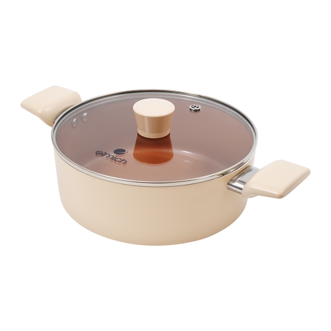 Bộ nồi chống dính Ceramic Elmich Mocha EL5248MC01 Size 18,20,24cm