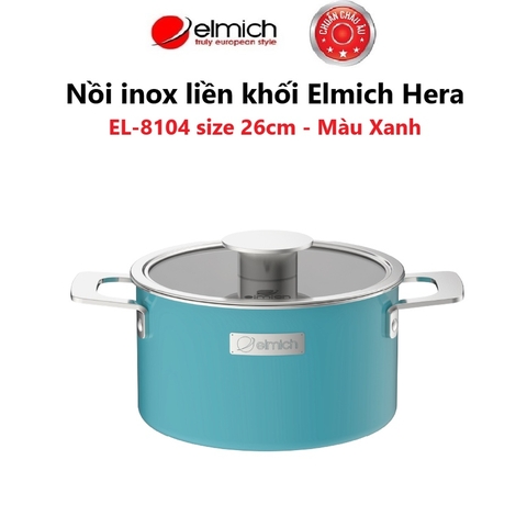 Nồi inox liền khối Elmich Hera