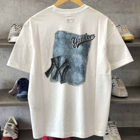 Áo MLB Trắng 3ATSM1053GP001