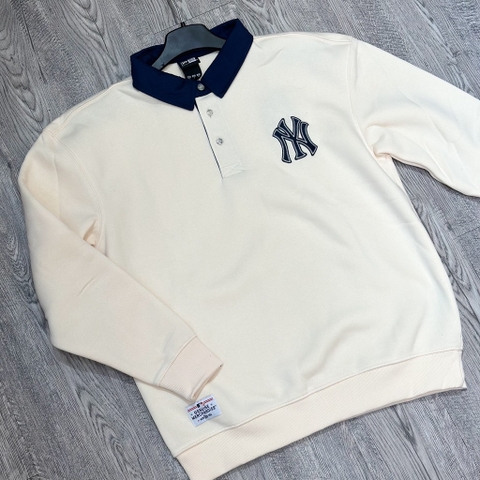 Áo Sơmi Sweater NewEra Begie Navy