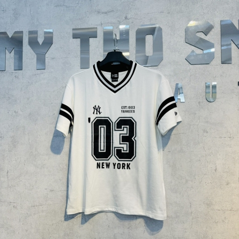 Áo New Era bóng chày 03 trắng