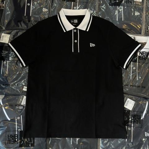 Áo New Era Polo Đen Viền Trắng 13365841