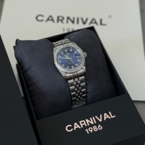 Carnival Wrist Watch 8131L Blue Diamond