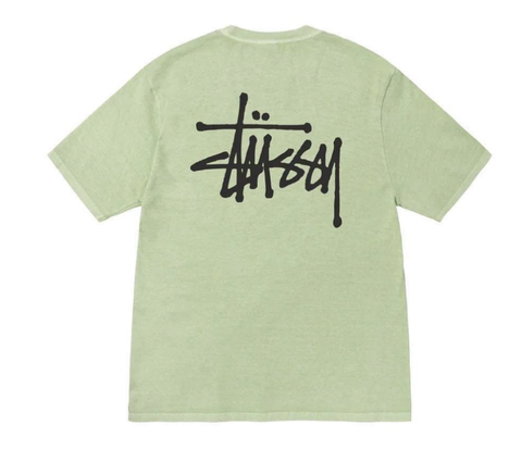 Áo Stussy Basic - màu xanh lá