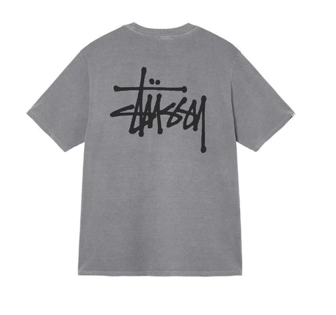 Áo Stussy Basic - màu xám