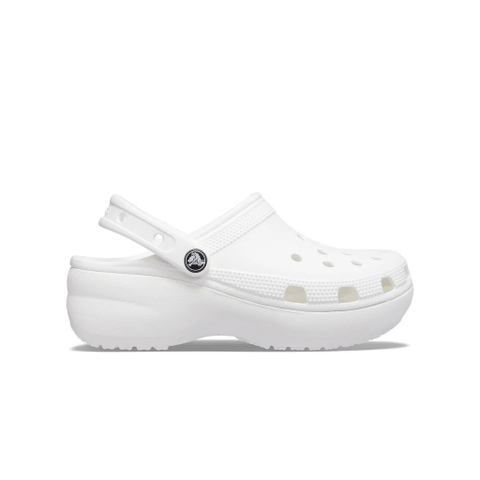Dép Crocs Classic Platform Clog W White 206750-100