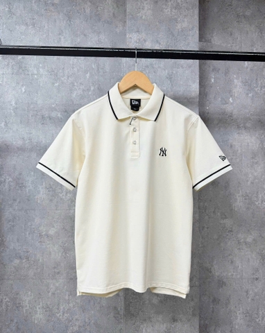 Áo New Era Polo Basic NY Logo Begie 13334574