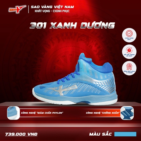 SAO VÀNG 301 XANH DƯƠNG - FREESHIP VÀ TẶNG KÈM 1 ĐÔI TẤT
