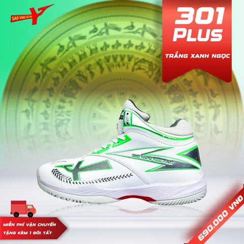 SAO VÀNG 301 PLUS TRẮNG XANH NGỌC - FREESHIP VÀ TẶNG KÈM 1 ĐÔI TẤT