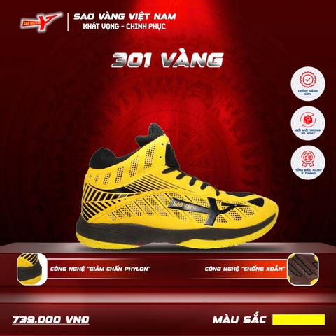 SAO VÀNG 301 YELLOW - FREESHIP VÀ TẶNG KÈM 1 ĐÔI TẤT
