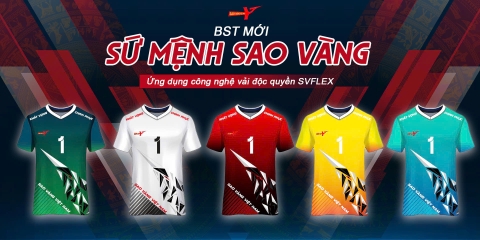 QUẦN ÁO THI ĐẤU SỨ MỆNH SAO VÀNG