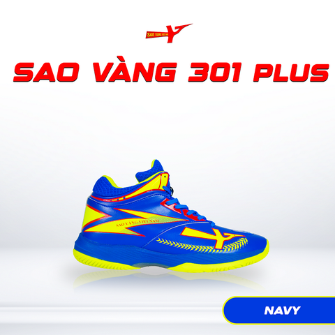 SAO VÀNG 301 PLUS NAVY - FREESHIP VÀ TẶNG KÈM 1 ĐÔI TẤT, 1 ĐÔI LÓT, 1 ĐÔI DÂY