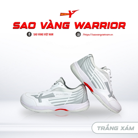GIÀY SAO VÀNG WARRIOR TRẮNG XÁM - FREESHIP VÀ TẶNG KÈM 1 ĐÔI TẤT