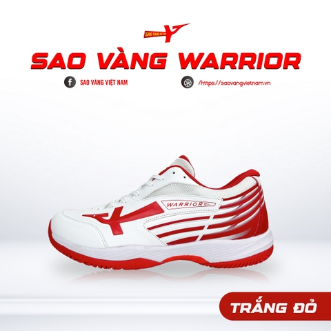 GIÀY SAO VÀNG WARRIOR TRẮNG ĐỎ - FREESHIP VÀ TẶNG KÈM 1 ĐÔI TẤT