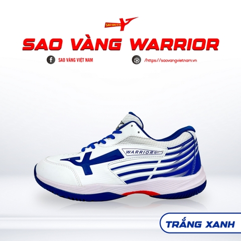 GIÀY SAO VÀNG WARRIOR TRẮNG XANH - FREESHIP VÀ TẶNG KÈM 1 ĐÔI TẤT