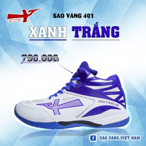 SAO VÀNG 401 TRẮNG XANH - FREESHIP VÀ TẶNG KÈM 1 ĐÔI TẤT, 1 ĐÔI LÓT