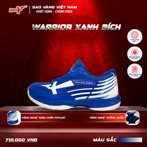 GIÀY SAO VÀNG WARRIOR XANH BÍCH - FREESHIP VÀ TẶNG KÈM 1 ĐÔI TẤT