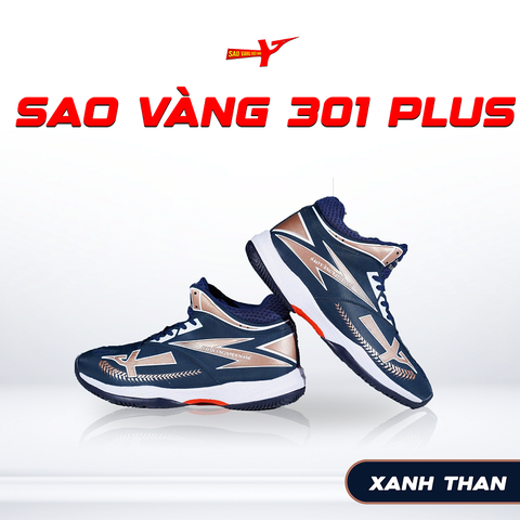 SAO VÀNG 301 PLUS XANH THAN - FREESHIP VÀ TẶNG KÈM 1 ĐÔI TẤT, 1 ĐÔI LÓT, 1 ĐÔI DÂY
