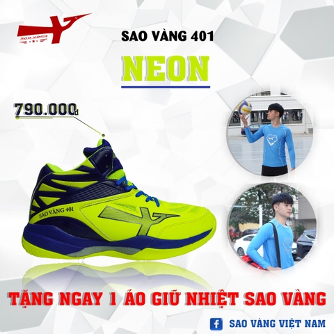 SAO VÀNG 401 NEON - FREESHIP VÀ TẶNG KÈM 1 ĐÔI TẤT