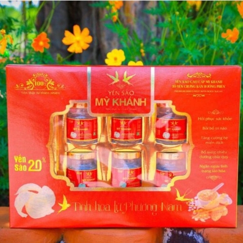 YẾN SÀO CAO CẤP MỸ KHÁNH 20% YẾN TỰ NHIÊN 6HU/70ML [HỔ TRỢ SHIP 15K]