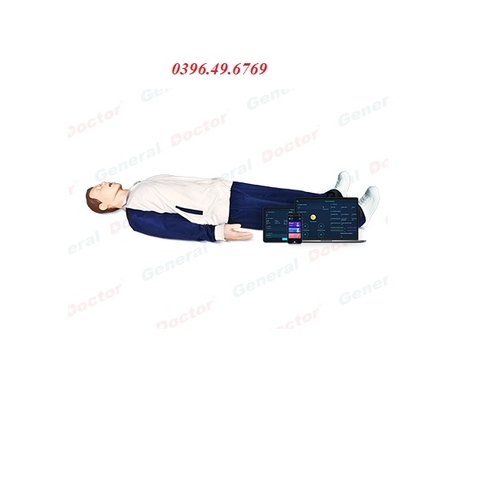 Mô hình hình nộm huấn luyện CPR (hồi sức tim phổi) kết nối điện thoại thông minh model HL-GD/CPR2566