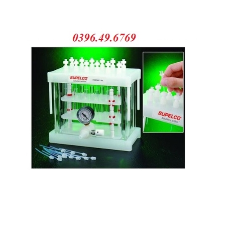 Bộ tách chiết pha rắn 12 cổng Visiprep™ SPE Vacuum Manifold Hãng Sulpeco Mỹ