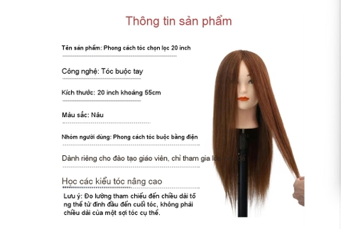 Mô hình thực hành tạo mẫu tóc